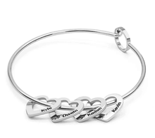 Load image into Gallery viewer, Love Peach Heart Name Bracelet
