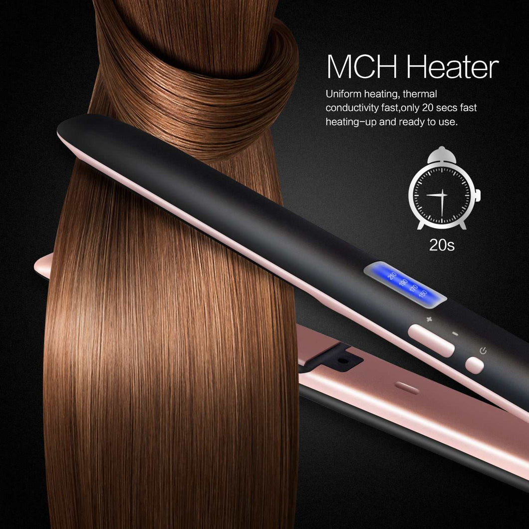 Professional Flat Iron Curling Hair Straightener