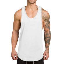 Load image into Gallery viewer, Oversize Fitness Bodybuilding Tank Top Printed Mens Gym Tops
